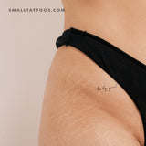 Baby Girl Temporary Tattoo - Set of 3