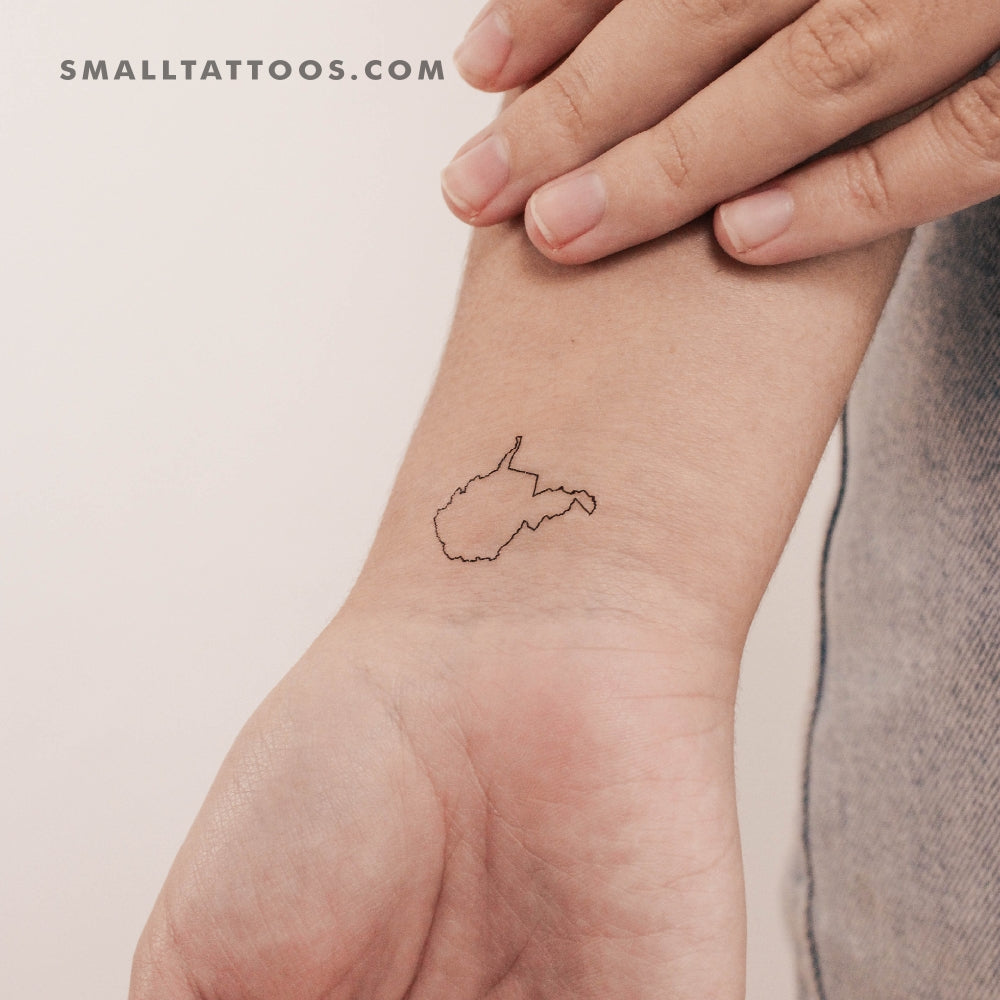 Tatuaje temporal de Virginia Occidental (juego de 3)