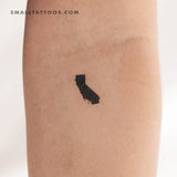 California Map Temporary Tattoo (Set of 3)