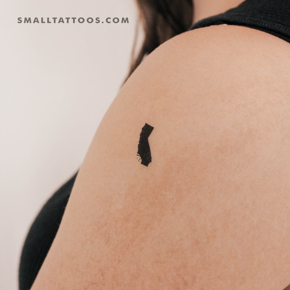Tatuaje temporal del mapa de California (juego de 3)