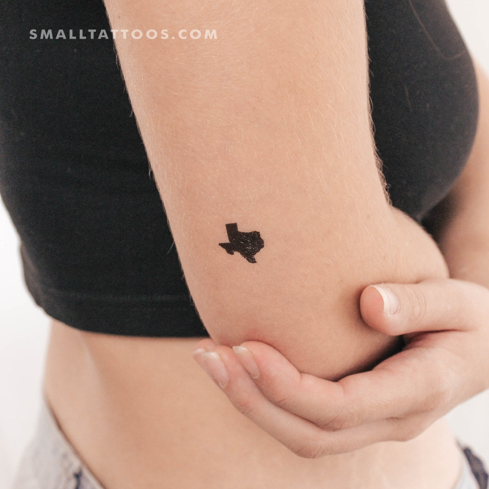 Tatuaje temporal del mapa de Little Texas (juego de 3)
