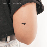 North Carolina Map Temporary Tattoo (Set of 3)