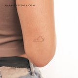 Virginia Map Outline Temporary Tattoo (Set of 3)
