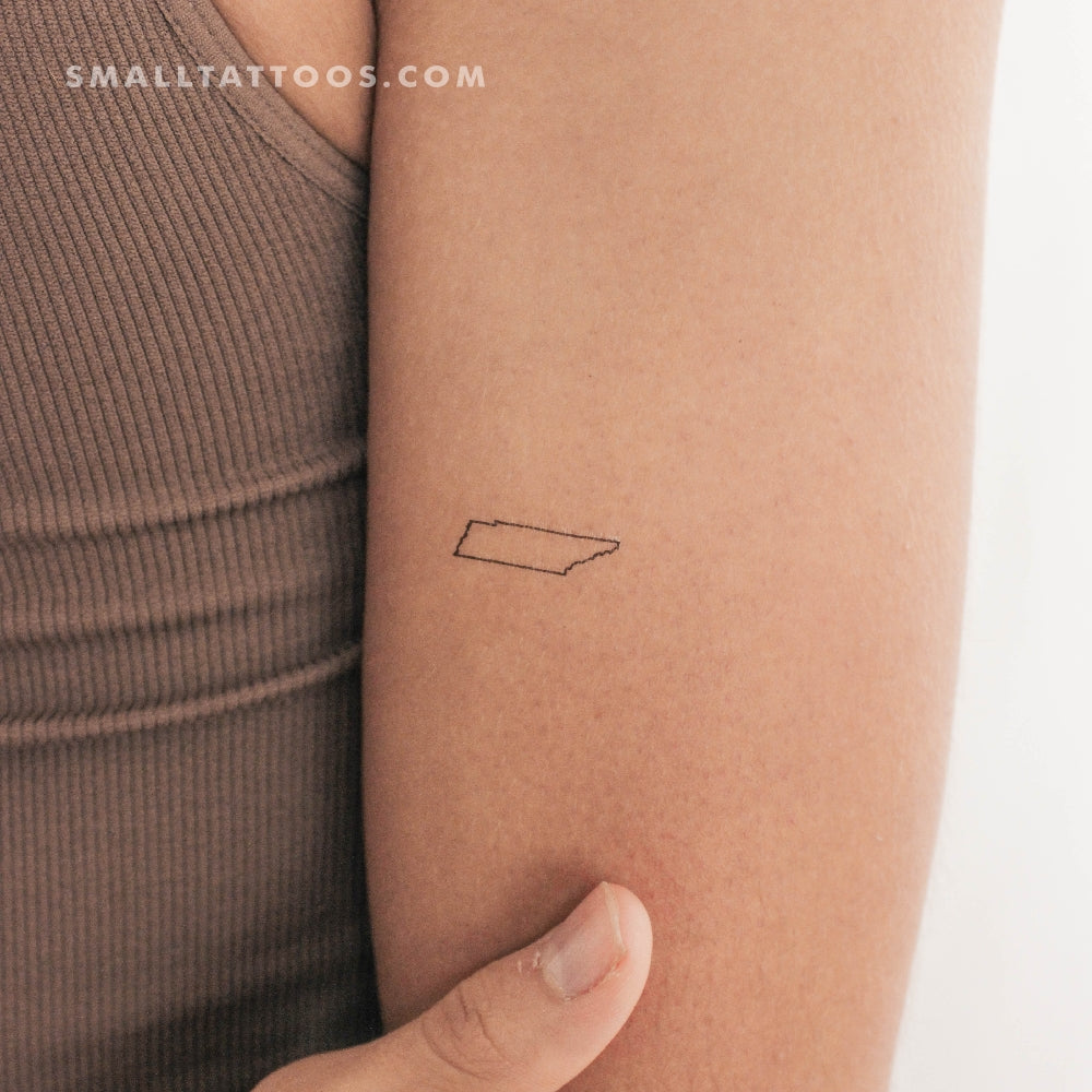 Tatuaje temporal del mapa de Tennessee (juego de 3)
