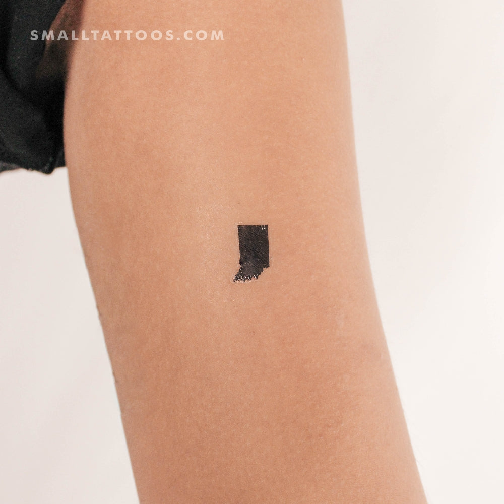 Tatuaje temporal del mapa de Indiana (juego de 3)