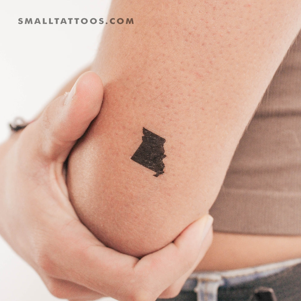 Tatuaje temporal del mapa de Missouri (juego de 3)