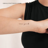New York Temporary Tattoo (Set of 3)