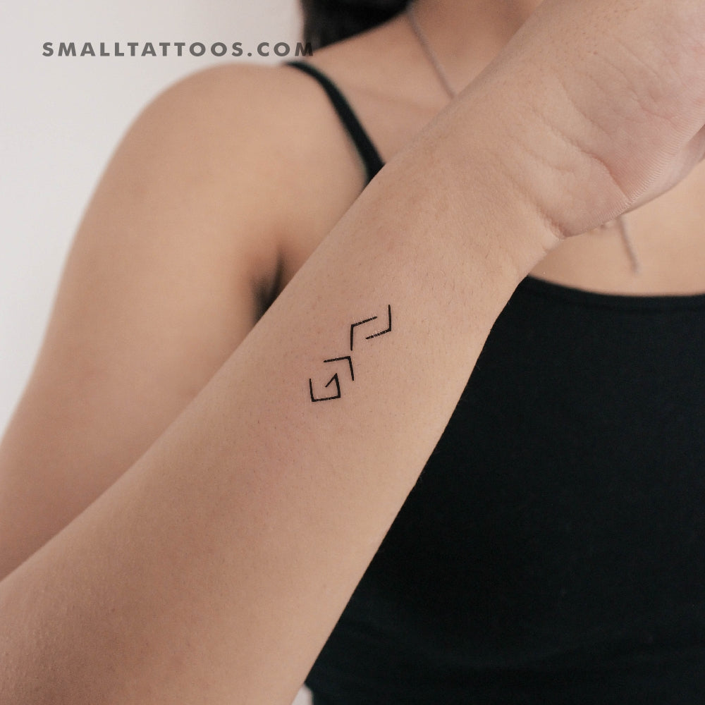 Tatuaje temporal "Dios pequeño es más grande que los altos y bajos" (juego de 3)