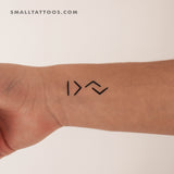 I Am Greater Than The Highs and Lows Temporary Tattoo (Set of 3)