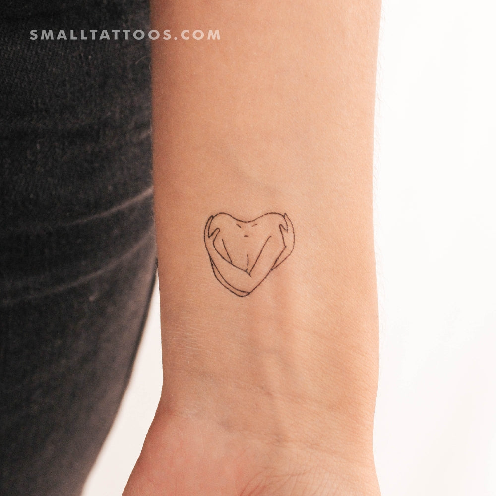 Tatuaje temporal del símbolo "Amor a mí mismo" - Juego de 3