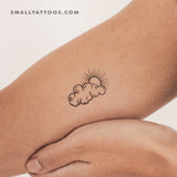 Cloudy Day Temporary Tattoo - Set of 3