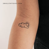 Cloudy Day Temporary Tattoo - Set of 3