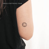 Manipura Chakra Temporary Tattoo - Set of 3