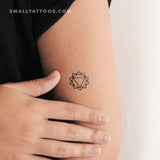 Manipura Chakra Temporary Tattoo - Set of 3