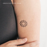 Anahata Chakra Temporary Tattoo - Set of 3
