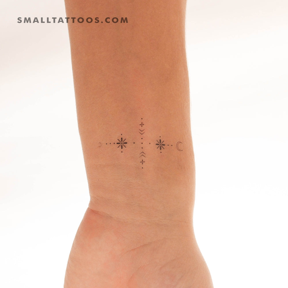 Tatuaje temporal de adorno de muñeca pequeño (juego de 3)