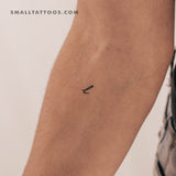 L Handwritten Letter Temporary Tattoo (Set of 3)