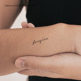 Small Forgive Temporary Tattoo - Set of 3