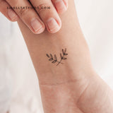 Fine Line Wreath Temporary Tattoo (Set of 3)