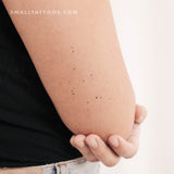 Minimalist Aquarius Constellation Temporary Tattoo (Set of 3)