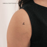 K Handwritten Letter Temporary Tattoo (Set of 3)