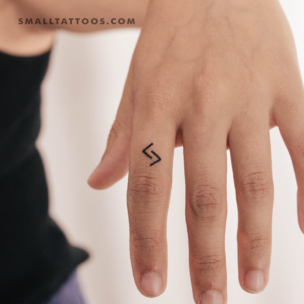Tatuaje temporal de la runa Jeran (juego de 3)