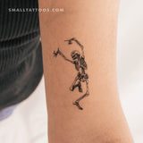 Dancing Skeleton Temporary Tattoo