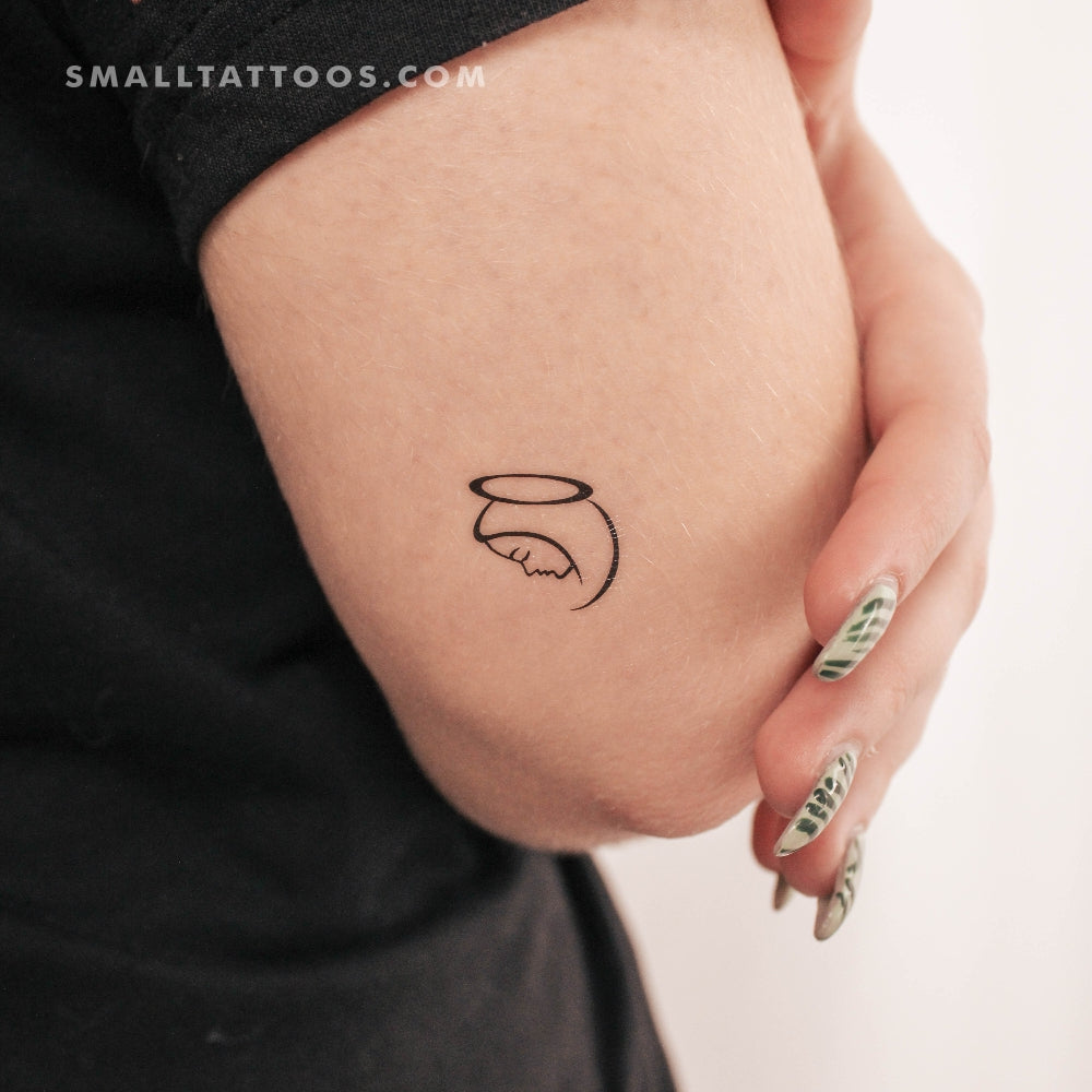 Tatuaje temporal de la Virgen María (juego de 3)