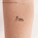 Tiger Resting Temporary Tattoo (Set of 3)