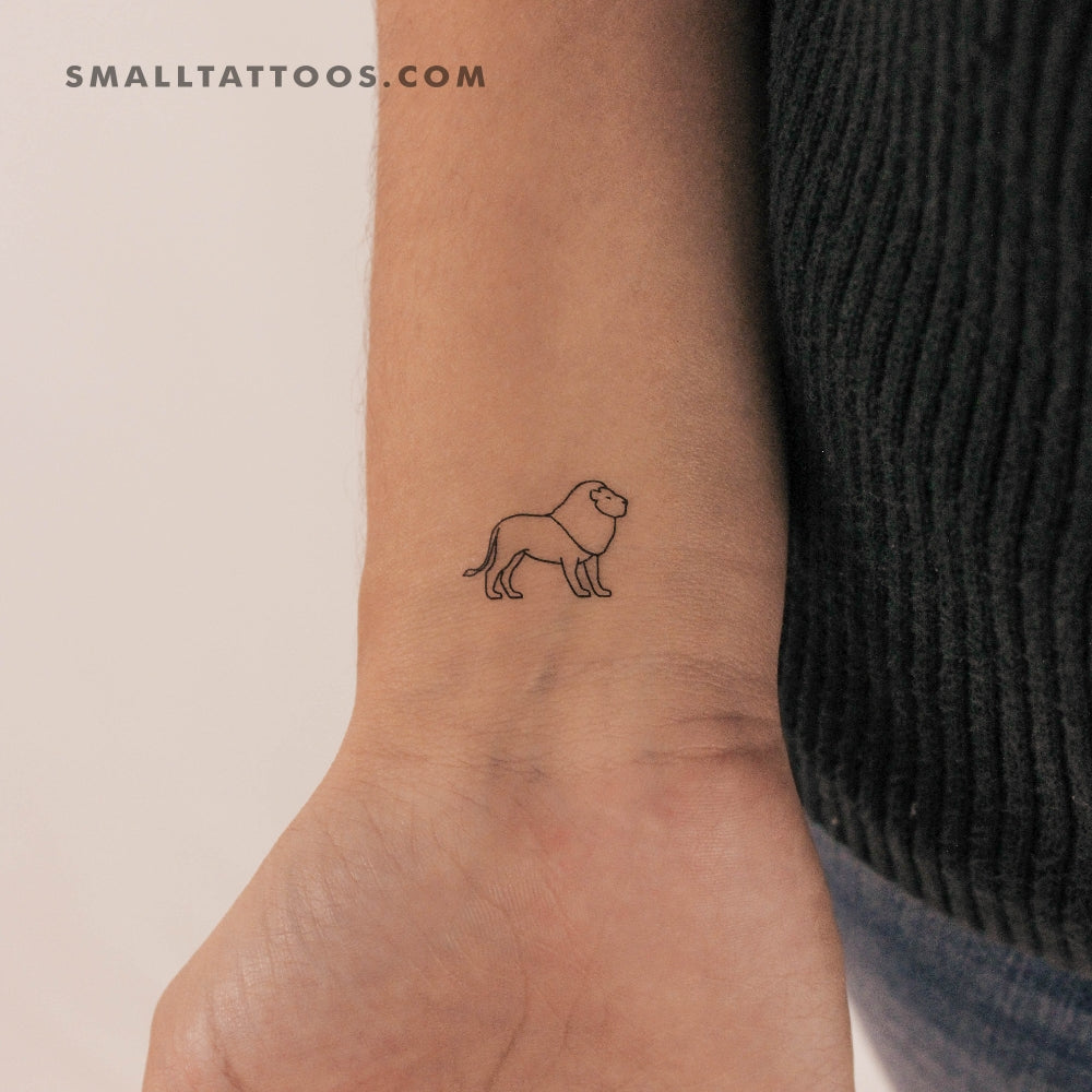 Lion Temporary Tattoo (Set of 3)