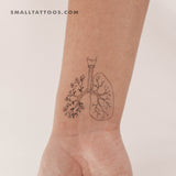 Flower Lungs Temporary Tattoo (Set of 3)