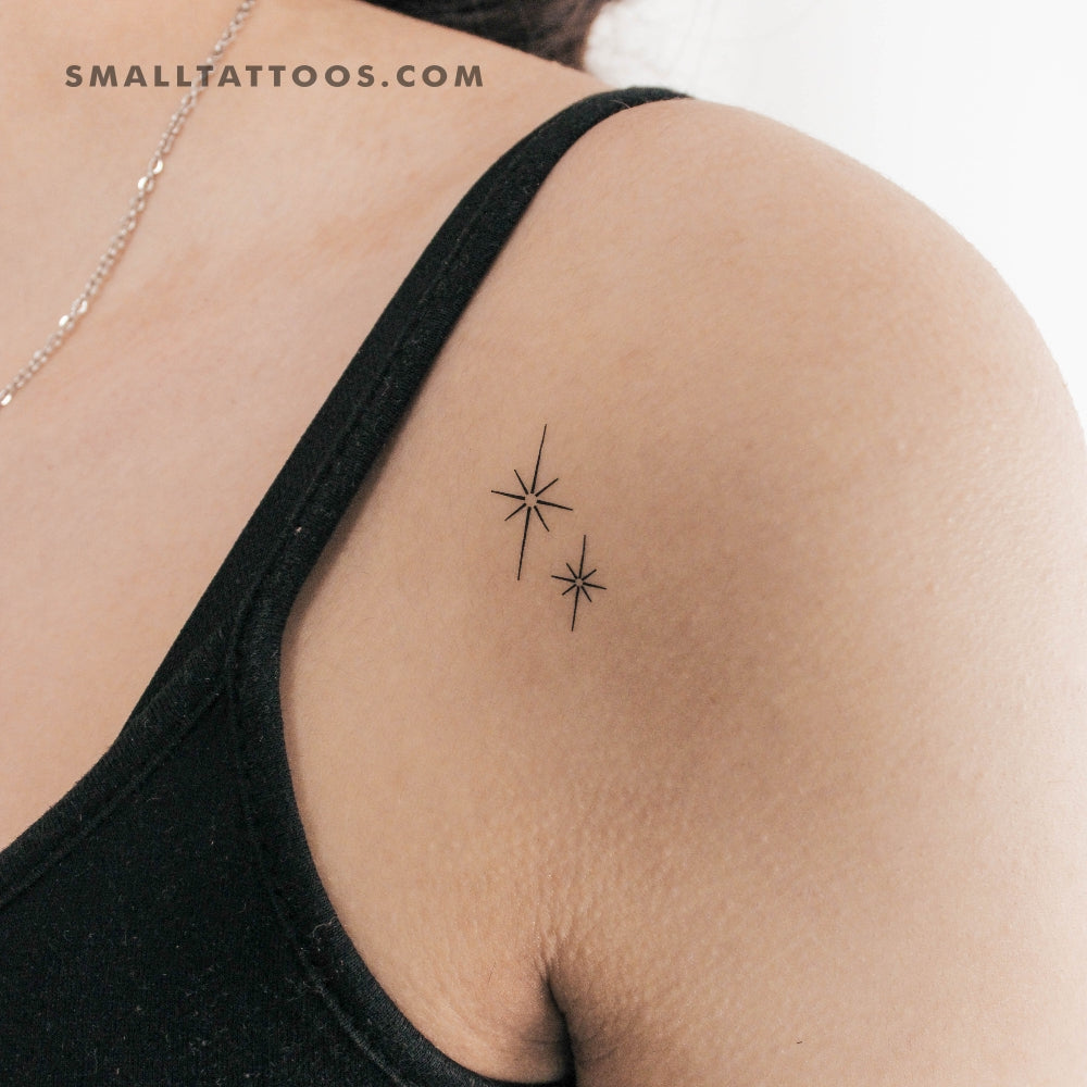 Tatuaje temporal de destellos brillantes (juego de 3)