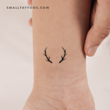 Antlers Temporary Tattoo (Set of 3)