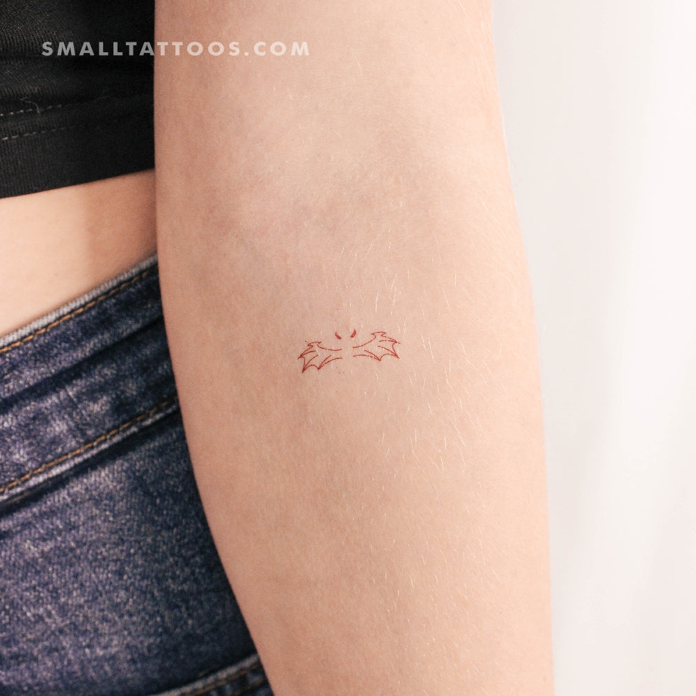 Tatuaje temporal de alas de diablo (juego de 3)