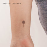 Tennis Raquet Temporary Tattoo - Set of 3