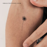 Minimalist Dandelion Temporary Tattoo (Set of 3)