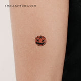 Jack-o'-Lantern Temporary Tattoo (Set of 3)