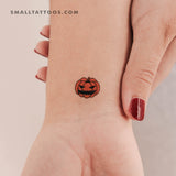 Jack-o'-Lantern Temporary Tattoo (Set of 3)