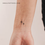 Little North Star Couple Temporary Tattoo (Set of 3)