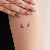 Devil Horns Temporary Tattoo (Set of 3)