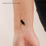 Crow Temporary Tattoo (Set of 3)