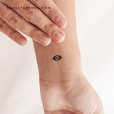 Black Eye Shaped Nazar Temporary Tattoo (Set of 3)