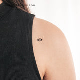 Black Eye Shaped Nazar Temporary Tattoo (Set of 3)