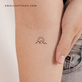 Mountain Sunset Temporary Tattoo (Set of 3)