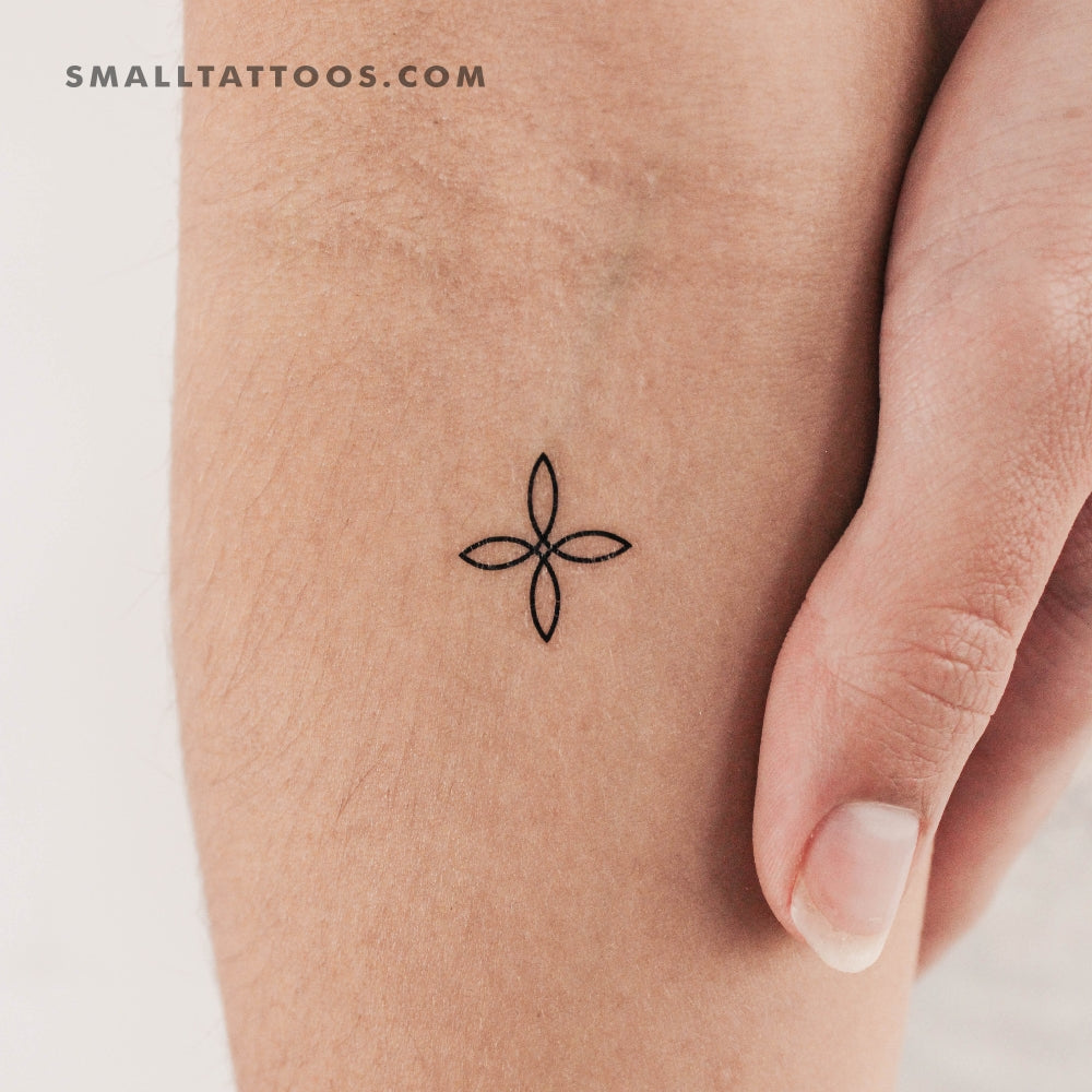 Tatuaje temporal de nudo cuaternario pequeño (juego de 3)