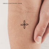 Small Quaternary Knot Temporary Tattoo (Set of 3)