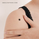 Black Star Temporary Tattoo (Set of 3)