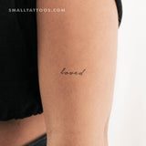Loved Temporary Tattoo - Set of 3