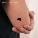 South Carolina Map Temporary Tattoo (Set of 3)