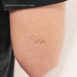 German Shepherd Temporary Tattoo (Set of 3)